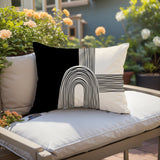 Priam Abstract Reversible Indoor/Outdoor Rectangular Pillow