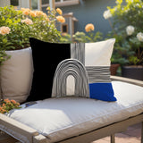 Priam Abstract Reversible Indoor/Outdoor Rectangular Pillow