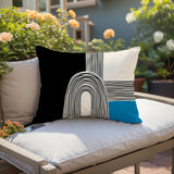 Priam Abstract Reversible Indoor/Outdoor Rectangular Pillow