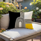 Priam Abstract Reversible Indoor/Outdoor Rectangular Pillow