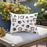 Prisma Abstract Reversible Indoor/Outdoor Lumbar Pillow