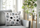 Prisma Abstract Reversible Indoor/Outdoor Lumbar Pillow