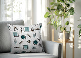 Prisma Abstract Reversible Indoor/Outdoor Lumbar Pillow