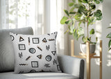 Prisma Abstract Reversible Indoor/Outdoor Square Pillow
