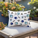 Prisma Abstract Reversible Indoor/Outdoor Lumbar Pillow
