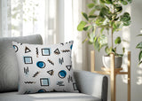 Prisma Abstract Reversible Indoor/Outdoor Square Pillow