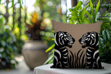 Pulo Tiger Reversible Indoor/Outdoor Square Pillow