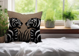 Pulo Tiger Reversible Indoor/Outdoor Square Pillow