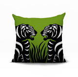 Pulo Tiger Reversible Indoor/Outdoor Square Pillow