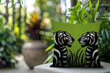 Pulo Tiger Reversible Indoor/Outdoor Square Pillow
