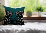 Pulo Tiger Reversible Indoor/Outdoor Square Pillow
