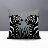 Pulo Tiger Reversible Indoor/Outdoor Square Pillow