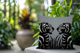 Pulo Tiger Reversible Indoor/Outdoor Square Pillow