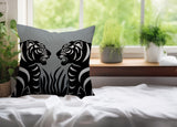 Pulo Tiger Reversible Indoor/Outdoor Square Pillow