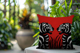 Pulo Tiger Reversible Indoor/Outdoor Square Pillow