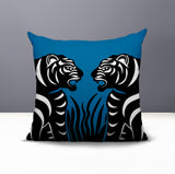 Pulo Tiger Reversible Indoor/Outdoor Square Pillow