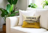 Pure Faux Linen Lumber Pillow in Beige; Black; Yellow - Size 20x14