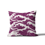 Copley Ocean Waves Square Indoor/Outdoor Throw Pillow