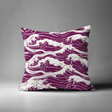 Copley Ocean Waves Square Indoor/Outdoor Throw Pillow