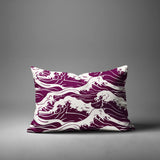 Copley Ocean Waves Lumbar Indoor/Outdoor Throw Pillow