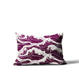 Copley Ocean Waves Lumbar Indoor/Outdoor Throw Pillow
