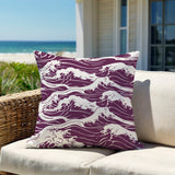 Copley Ocean Waves Square Indoor/Outdoor Throw Pillow