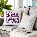 Davey Wine Lumbar Indoor/Outdoor Throw Pillow