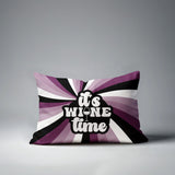 Downton It's Wine Lumbar Indoor/Outdoor Throw Pillow