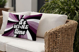 Downton It's Wine Lumbar Indoor/Outdoor Throw Pillow