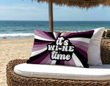 Downton It's Wine Lumbar Indoor/Outdoor Throw Pillow