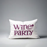 Fairfield Wine Party Lumbar Indoor/Outdoor Throw Pillow