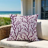 Fischer Coral Reefs Square Indoor/Outdoor Throw Pillow