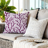 Fischer Coral Reefs Square Indoor/Outdoor Throw Pillow
