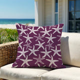 Fletcher Star Fish Square Indoor/Outdoor Throw Pillow