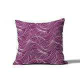 Foxlane Ocean Waves Square Indoor/Outdoor Throw Pillow