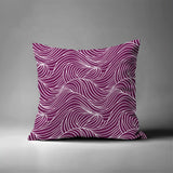 Foxlane Ocean Waves Square Indoor/Outdoor Throw Pillow