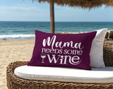 Fulham Mama Needs Lumbar Indoor/Outdoor Throw Pillow