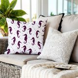 Hemmings Seahorse Square Indoor/Outdoor Throw Pillow