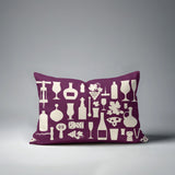 Hyatt Wine And Lumbar Indoor/Outdoor Throw Pillow