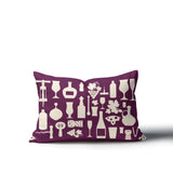 Hyatt Wine And Lumbar Indoor/Outdoor Throw Pillow