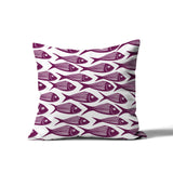 Kieran Fish Square Indoor/Outdoor Throw Pillow