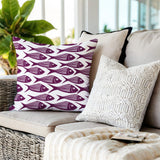 Kieran Fish Square Indoor/Outdoor Throw Pillow