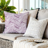 Madden Ocean Waves Square Indoor/Outdoor Throw Pillow
