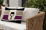 Molsley Wine Bottle Lumbar Indoor/Outdoor Throw Pillow