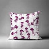 Octavian Jellyfish Square Indoor/Outdoor Throw Pillow