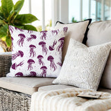 Octavian Jellyfish Square Indoor/Outdoor Throw Pillow
