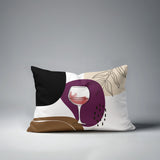 Parson Wine Glass Lumbar Indoor/Outdoor Throw Pillow