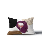 Parson Wine Glass Lumbar Indoor/Outdoor Throw Pillow