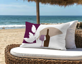 Potter Wine Glass Lumbar Indoor/Outdoor Throw Pillow
