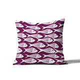 Queeston Fish Square Indoor/Outdoor Throw Pillow